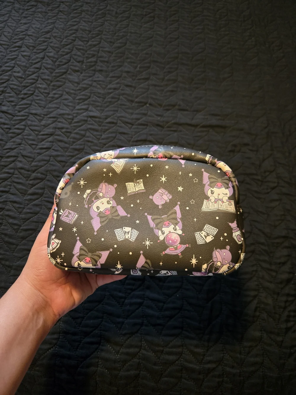 Loungefly Kuromi Crystal Ball Glow-In-The-Dark Mini Backpack & Makeup Bag